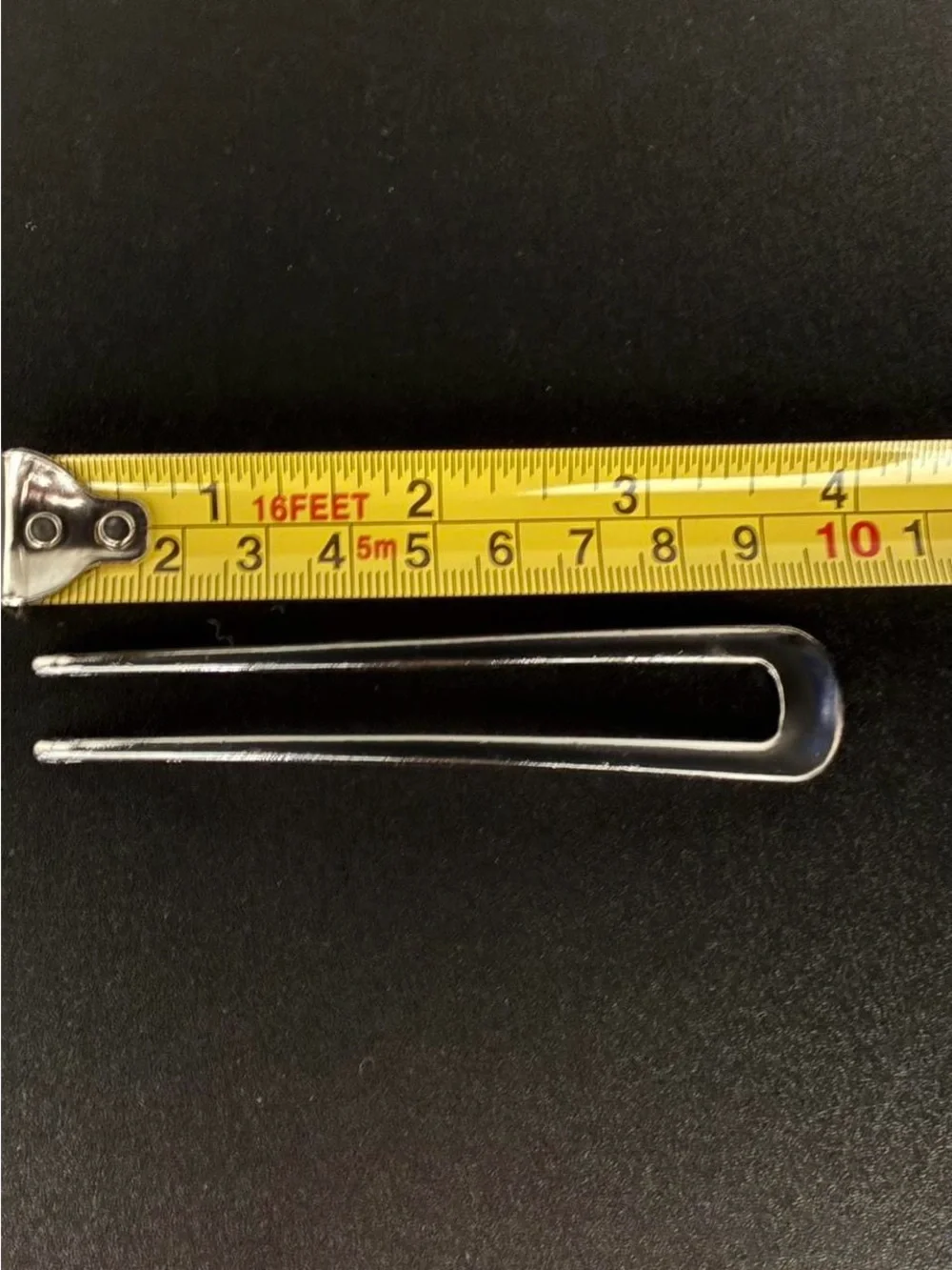 French Hair Pin In Gunmetal Gray - Hair Accessories